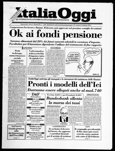 Italia oggi : quotidiano di economia finanza e politica